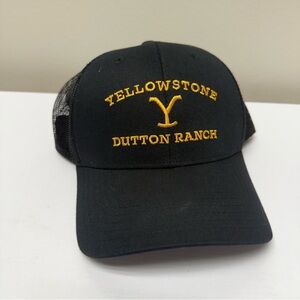 YELLOWSTONE Snap Back Mesh Adjustable Stylish Unisex Hat, embroidered logo, New
